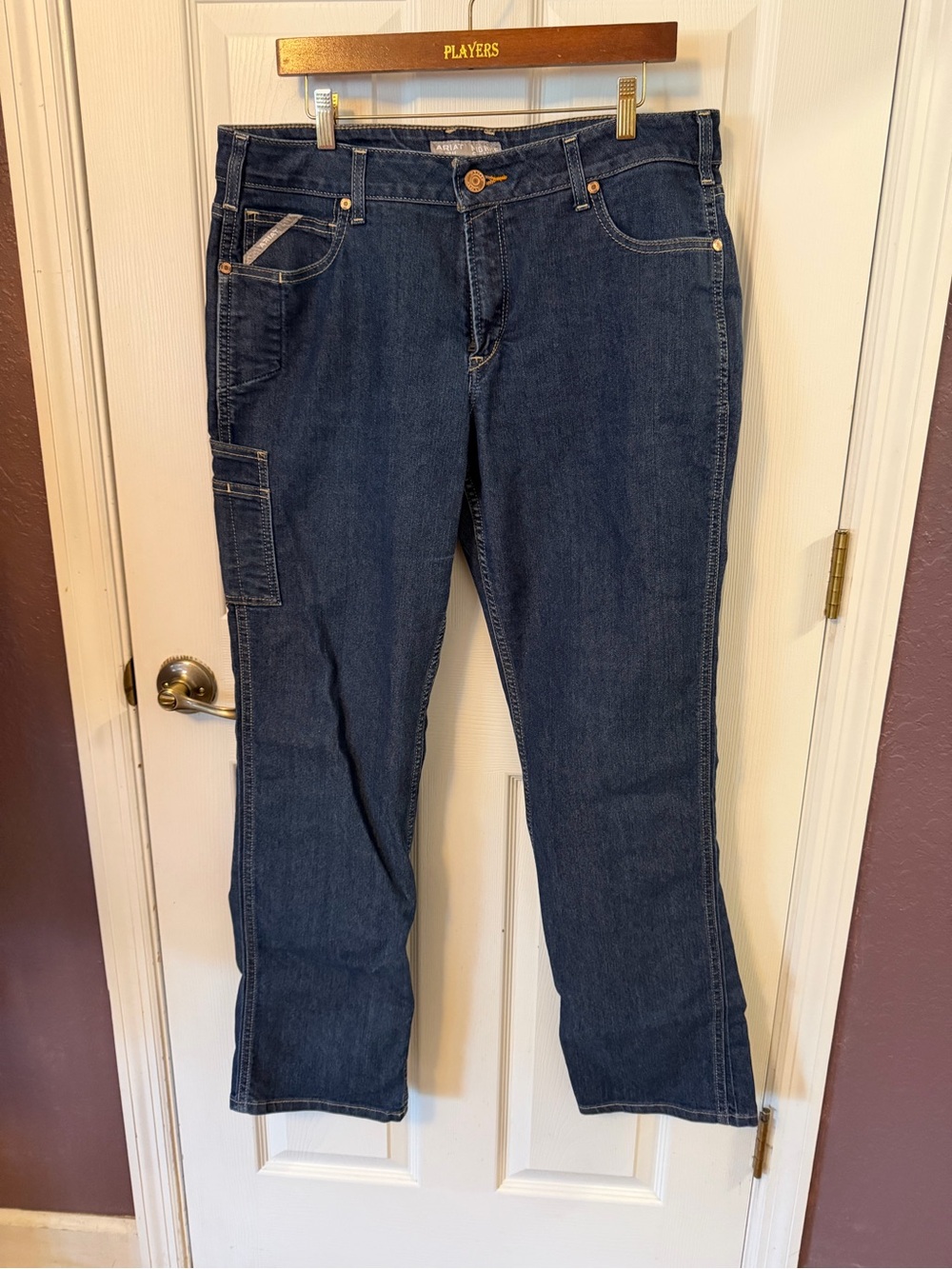 Ariat Women’s Dark Blue Straight Leg Jeans with Utility Pocket